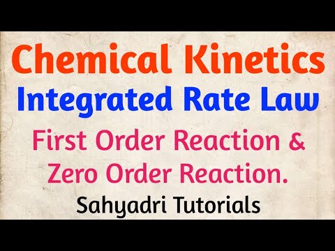 Chemical Kinetics | Integrated Rate Law for First/Zero Order Reaction ...