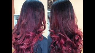 видео Омбре на темные волосы - окрашивание волос с переходом цвета