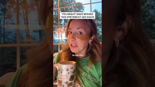 Pinterest SEO hack you can try today! Just head over to your Pinterest ads dash #pinterestseo #seo