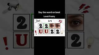 Say the word on beat challenge 🙊 #game #quiz #puzzle #viral #funny