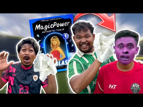 GOSOK TISU MAGIC DI MUKA KALAU KALAH SAMPAI KEBAS 😳
