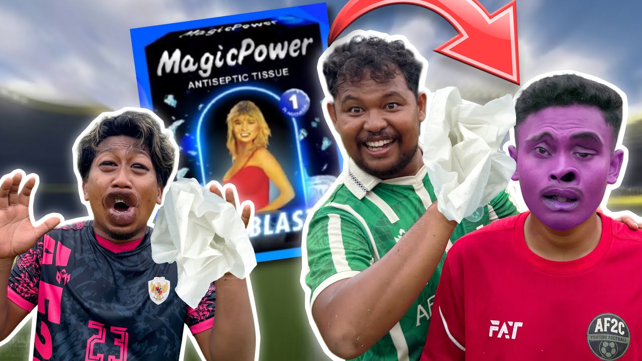 GOSOK TISU MAGIC DI MUKA KALAU KALAH SAMPAI KEBAS 😳