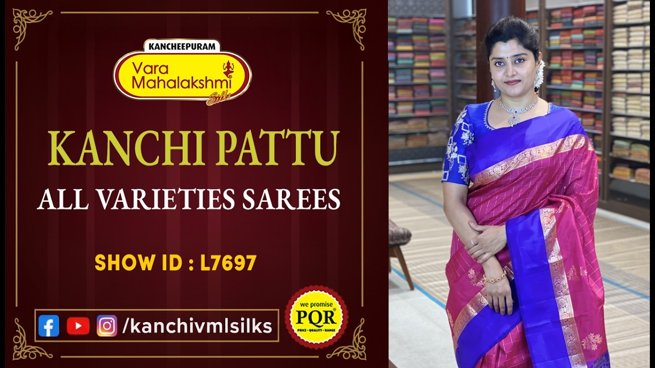 Kanchi Pattu All Varieties Sarees | WhatsApp 89 0001 0002 | Kancheepuram Varamahalakshmi Silks LIVE
