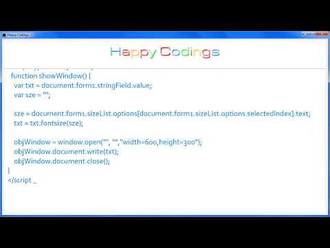 JavaScript | Set font size with form control