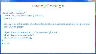 JavaScript | Set font size with form control