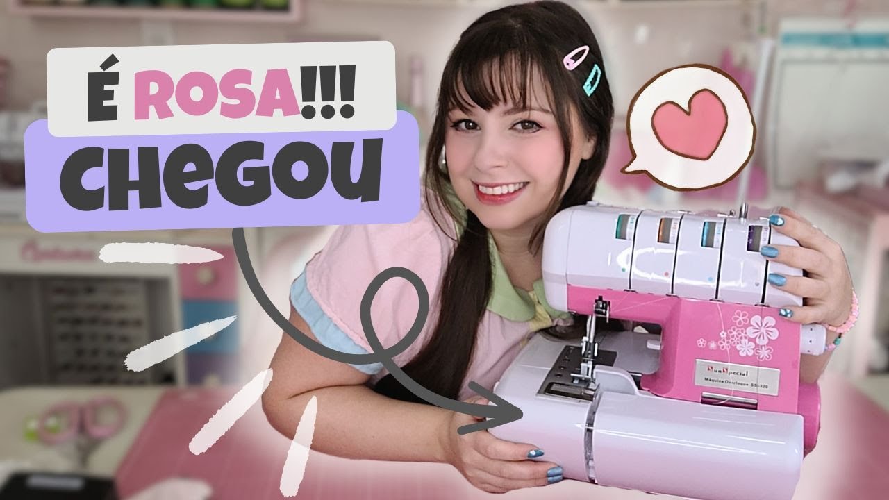 Chegou Minha Maquina ROSA!!! Unboxing Completo da Sun Special SS-320 😱 + Mimos que Ganhei