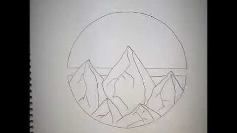 zentangle mountain || time lapse