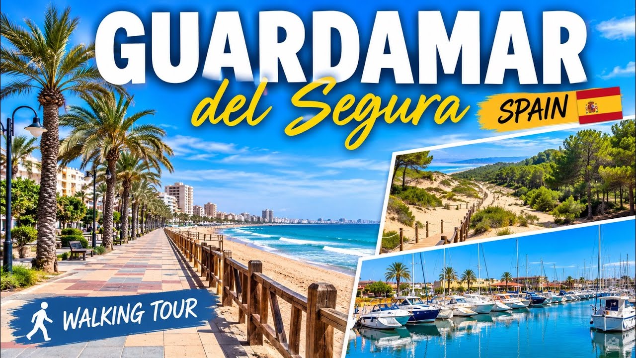 Guardamar del Segura, Spain 🇪🇸 | Beautiful Beaches, Sand Dunes & Marina Walking Tour