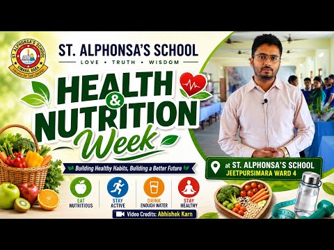 Health and nutrition week at St. Alphonsa's school jeetpursimara ward 4
