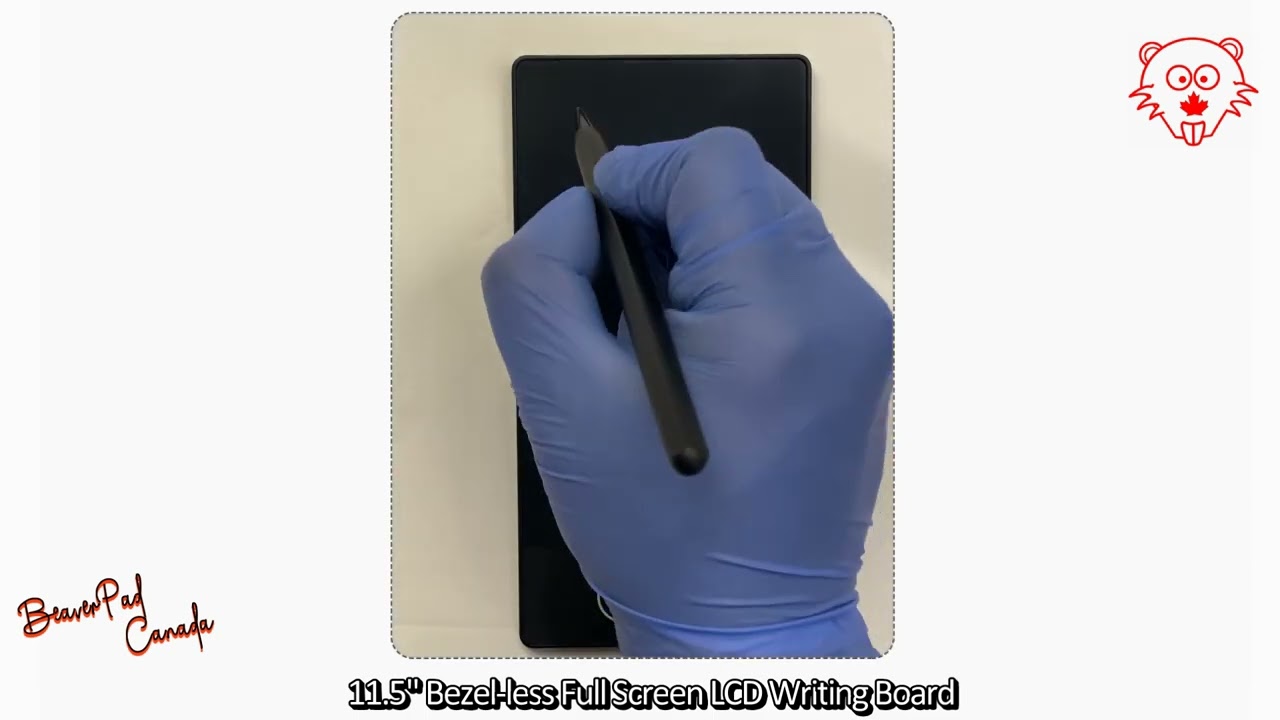 6.5" Double-sided coloured Bazel-less Fullscreen LCD Writing Board - BeaverPad Canada