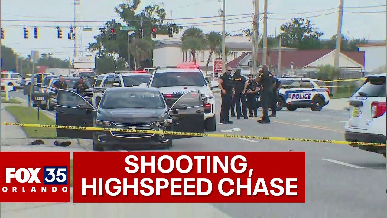 Orlando shooting ends in high-speed police chase - YouTube