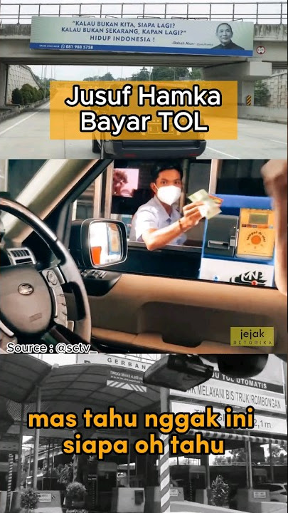 Jusuf Hamka Toll road boss Enter and pay for toll roads: Azizah Hanum #shorts #jusufhamka #motivasi