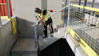 How to create safe stairs with SafetyRespect's temporary edge protection at construction sites