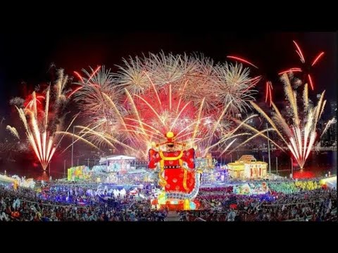 Shanghai Chinese New Year Spectacular Fireworks Light Show and New Year