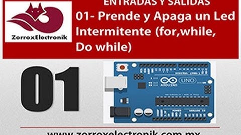 Prende y Apaga un Led Intermitente (for,while,  Do while)