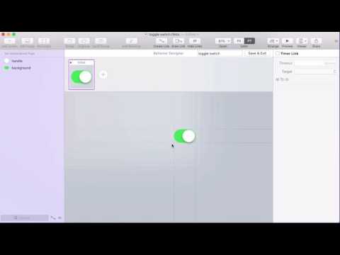 Design a simple toggle switch behavior
