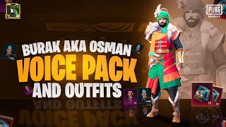 Burak özcivit aka Osman Mythic Voice Pack and Outfit in Pubg Mobile