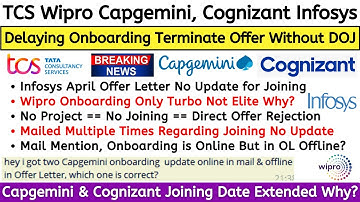 Delaying Onboarding Terminate Offer Without DOJ | Joining Postponed and Extended for 2022-2019 Batch