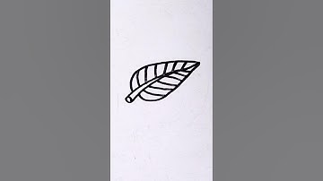 How to draw a Leaf 😱 Easy Drawing #shorts #art #viral