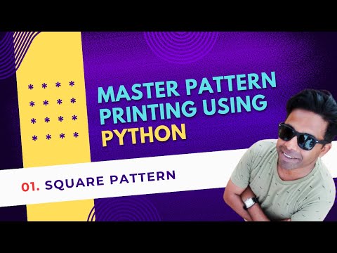 01. How to Print a Perfect Square Pattern with Asterisks and Spaces