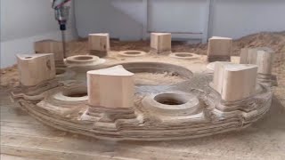 Large CNC wood mold machining center for pattern making for casting #woodmodelmaking #patternmaking