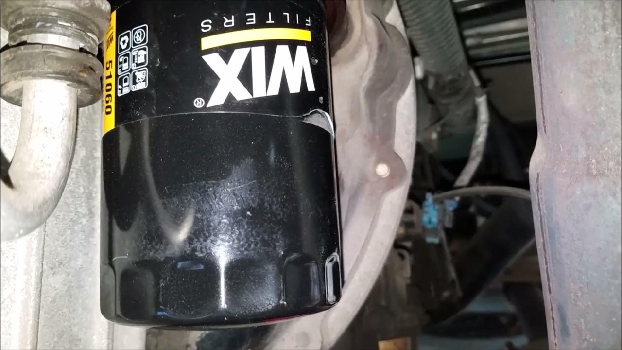 8 1 vortec wix 51060 oil filter label melting from excessive heat has