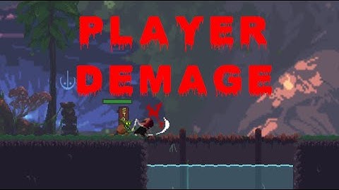 Godot: Damage visualizations, display in the health bar. 2d platformer