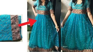 Hi friends welcome to my channel in this video i'll show u how reuse
ur old saree into designer long gown pls like share, comments do
subscribe fo...