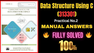 Data Structure Using C | 3rd semester 313301 | manual answer | k scheme msbte | DSU |