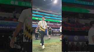 "Juventus atvyko į stadioną. Pasiruošę susitikimui su Chelsea Honkongo, Kinijoje"