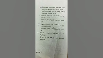 Fundamental of E Commerce CCSU BBA VIth sem Question paper 2024