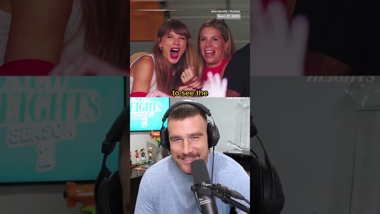 Travis Kelce on Taylor Swift at the Kansas City Chiefs game