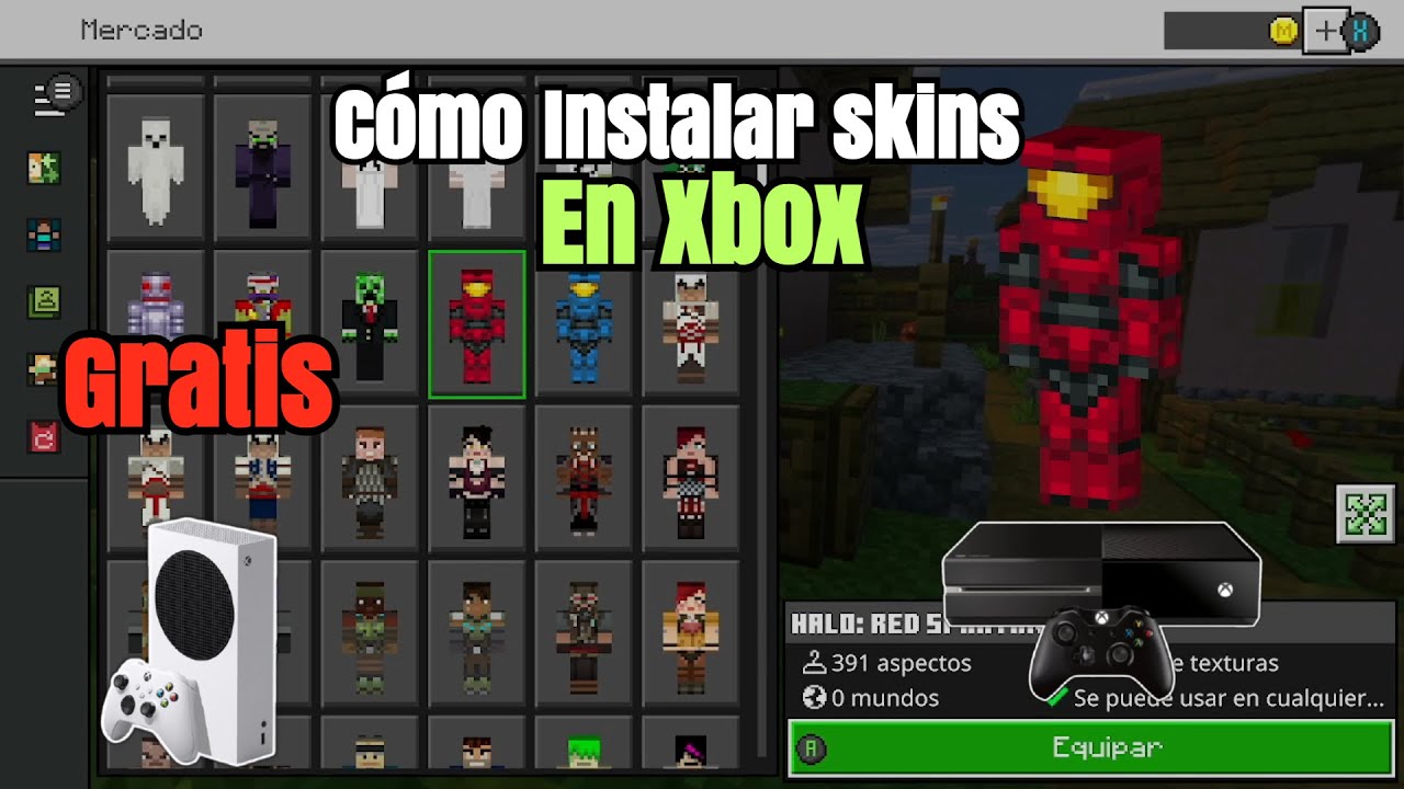 Cómo Instalar Skins en Minecraft Xbox GRATIS (Fácil y Rápido) | 2025 Tutorial Completo