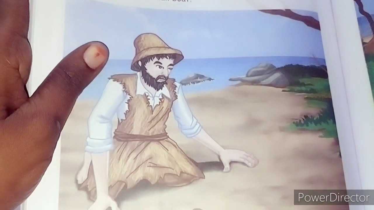 4th grade english samacheer book lesson 3 Time for a Journey -Rabinson Crusoe