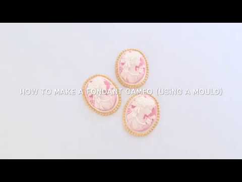 How to make a ‘Fondant Cameo’ (using a mould) Cupcakes/cake toppers