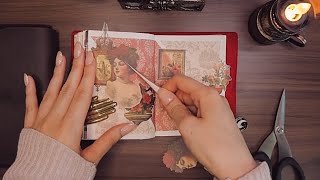 ASMR | 다양한 스티커북으로 빈티지다꾸하기 | journaling | scrapbooking