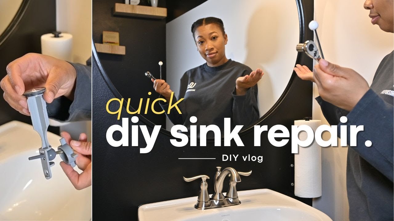 Quick & Easy DIY Sink Stopper Repair | Fix Your Bathroom Sink in ...