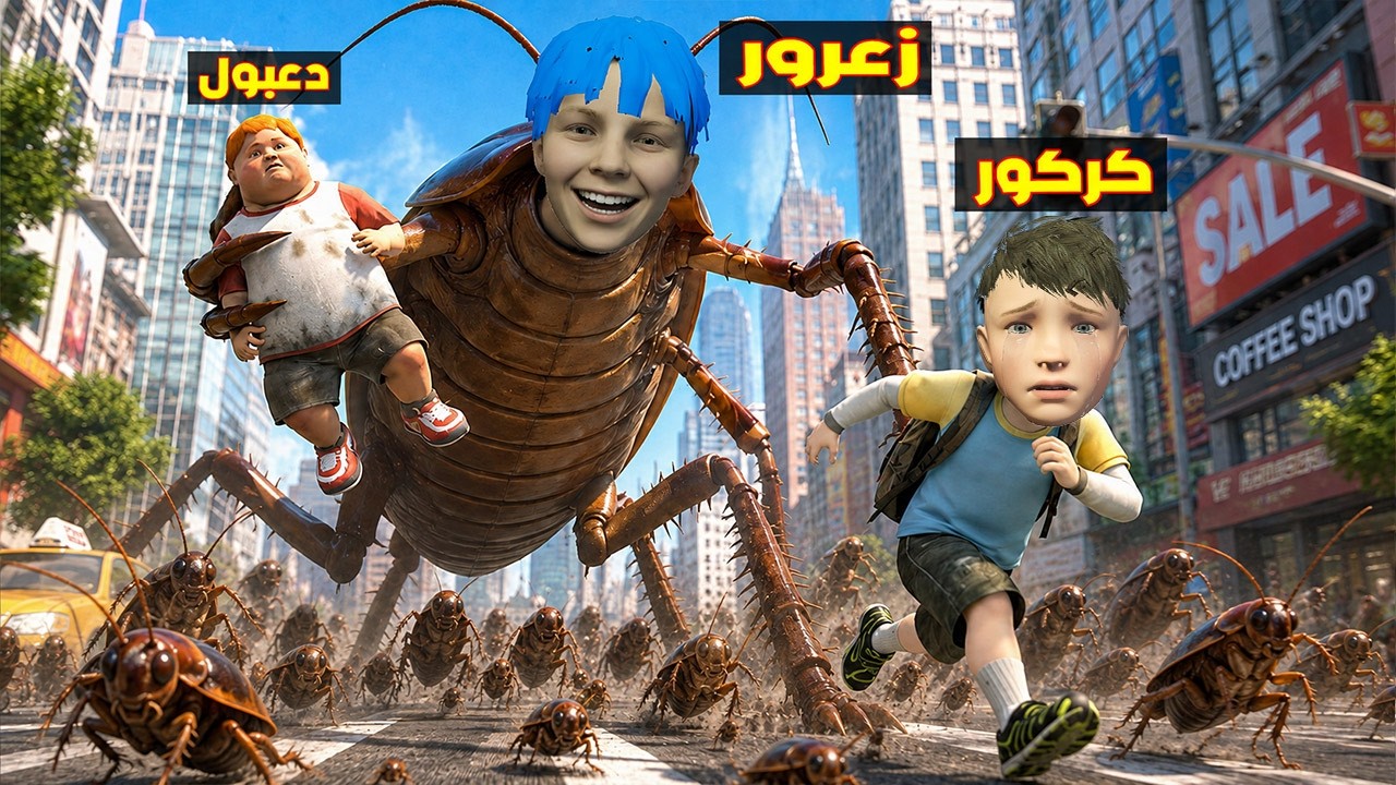 فلم قراند : زعرور الصرصور العملاق ياكل دعبول الصغير و يدمر مدينة كركور 🔥😂