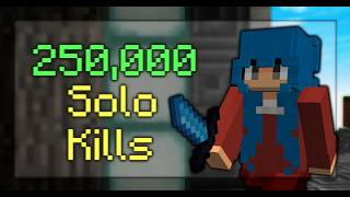 Hitting 250,000 SOLO Kills in Hypixel Skywars..