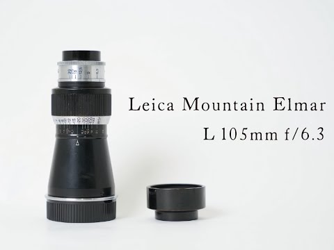 Leica Mountain Elmar L 105mm f/6.3 - YouTube