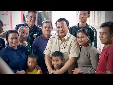 Presiden Prabowo Tinjau Warga Terdampak Banjir di Kabupaten Bekasi, 8 Maret 2025