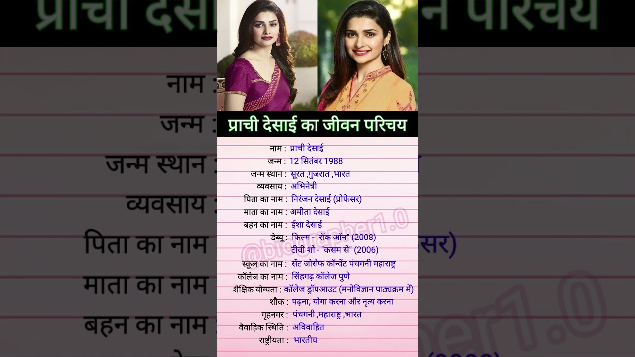 Prachi Desai biography 