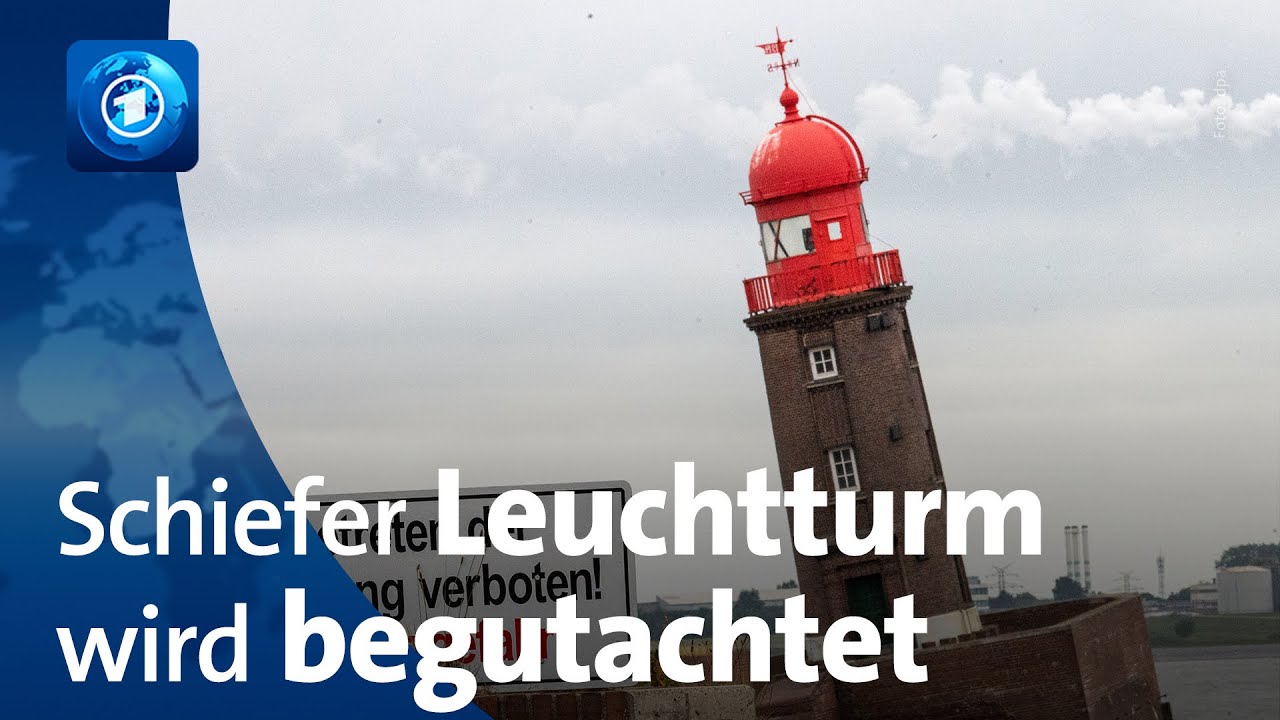 Bremerhaven: Expert:innen untersuchen schiefen Leuchtturm