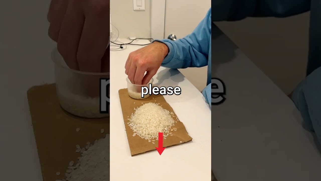 finding how many grains of rice in a cup