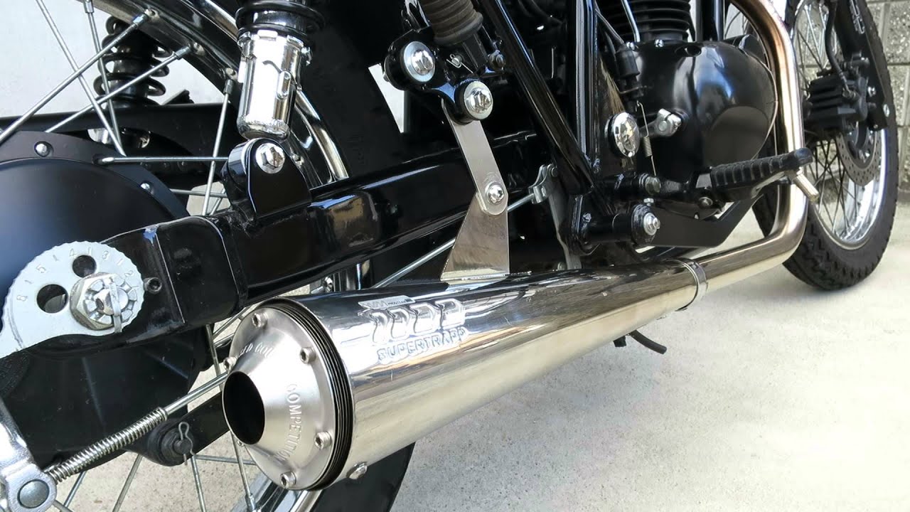 250TRマフラーサウンド WMスーパートラップ オープンエンド - YouTube