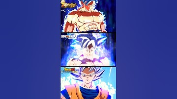ULTRA INSTINCT TRANSFORMATION COMPARISON - DB Legends & Xenoverse 2 & Sparking Zero #shorts #dbz