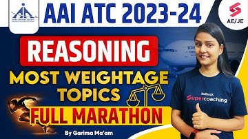 AAI ATC Previous Year Question Paper Reasoning | AAI JE ATC 2023 Reasoning | By Garima Ma