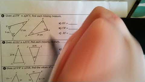 Unit 4: Congruent Triangles