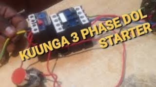 Jinsi Ya kuunga nyaya za 3 PHASE DOL STARTER