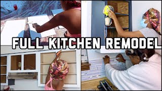 DIY Kitchen Remodel | How To Paint Kitchen Cabinets | DeSade Kitchen Makeover
